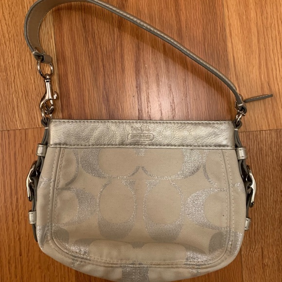 Coach Handbags - Coach bag small gray and silver